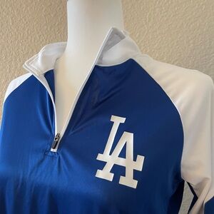 Fanatics Women's Long Sleeve 3/4 Zip Los Angeles Dodgers Size Medium